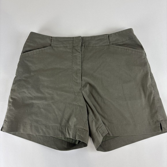 Nike Pants - Women's Nike Brown Golf Shorts Dri Fit Size 10 Vintage Gray Tag Athletic Stretch